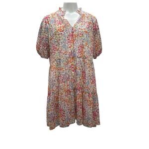 Emma & Michele Colorful Floral Mini Dress